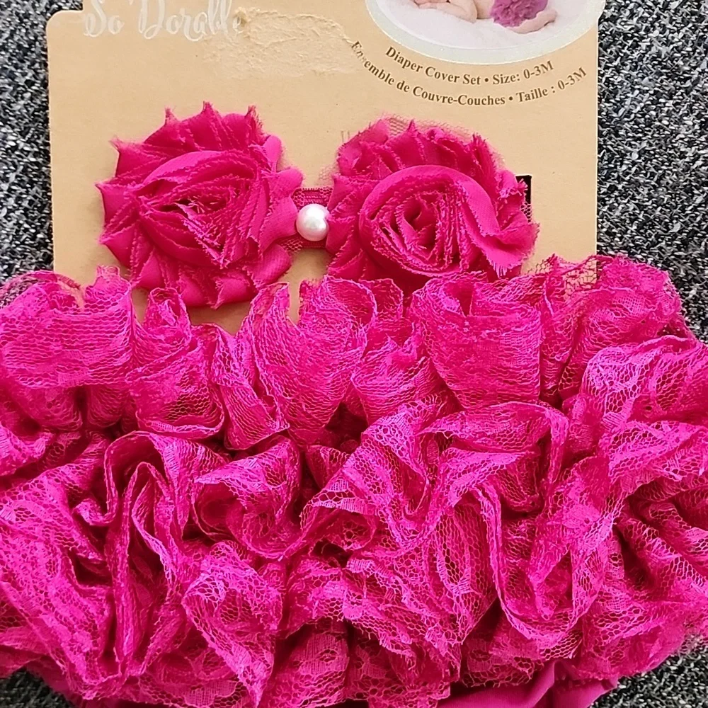 various pink ruffle